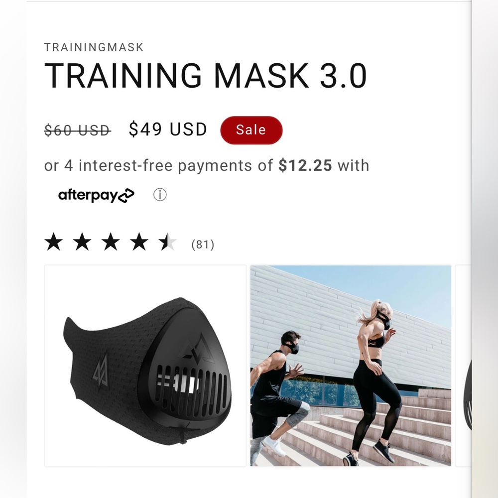 Rare Venom TRAINING MASK 3.0